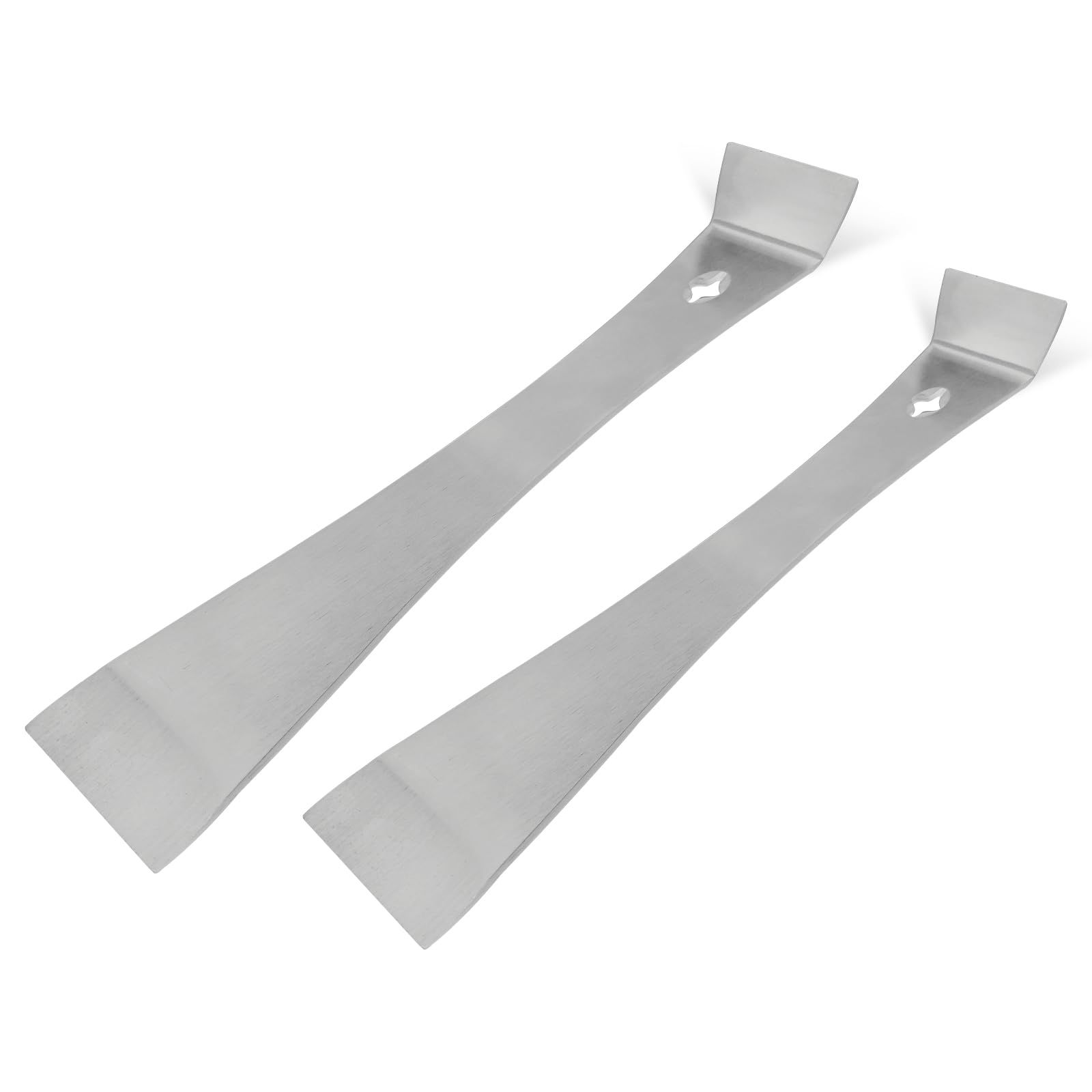 4-Piece Stainless Steel Pry Bar Scraper Set, Trim Puller, Small Flat Pry Bar, Silver Beekeeping Hive Scraper, Bee Hive Hand Tool, - Image 2