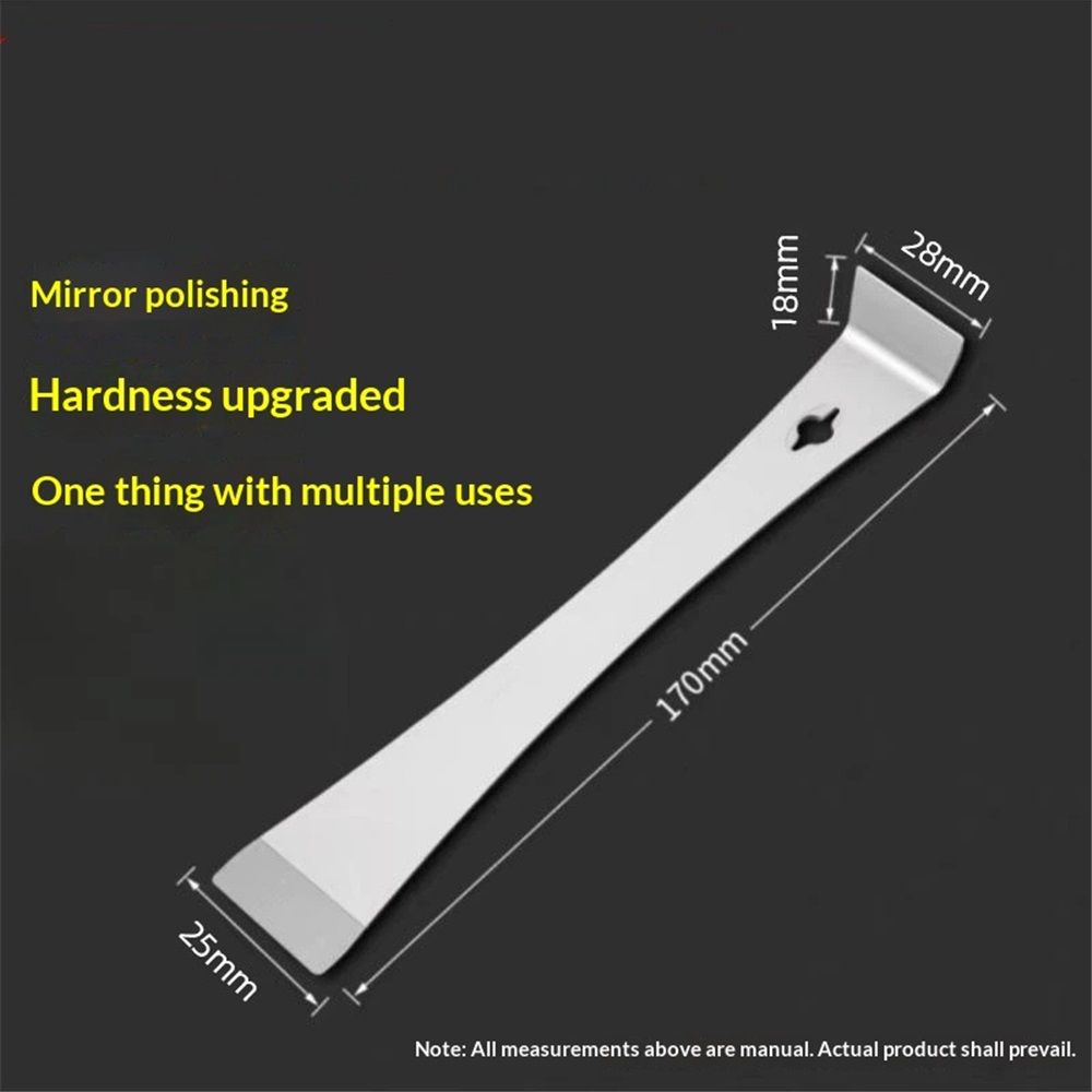 4-Piece Stainless Steel Pry Bar Scraper Set, Trim Puller, Small Flat Pry Bar, Silver Beekeeping Hive Scraper, Bee Hive Hand Tool, - Image 5