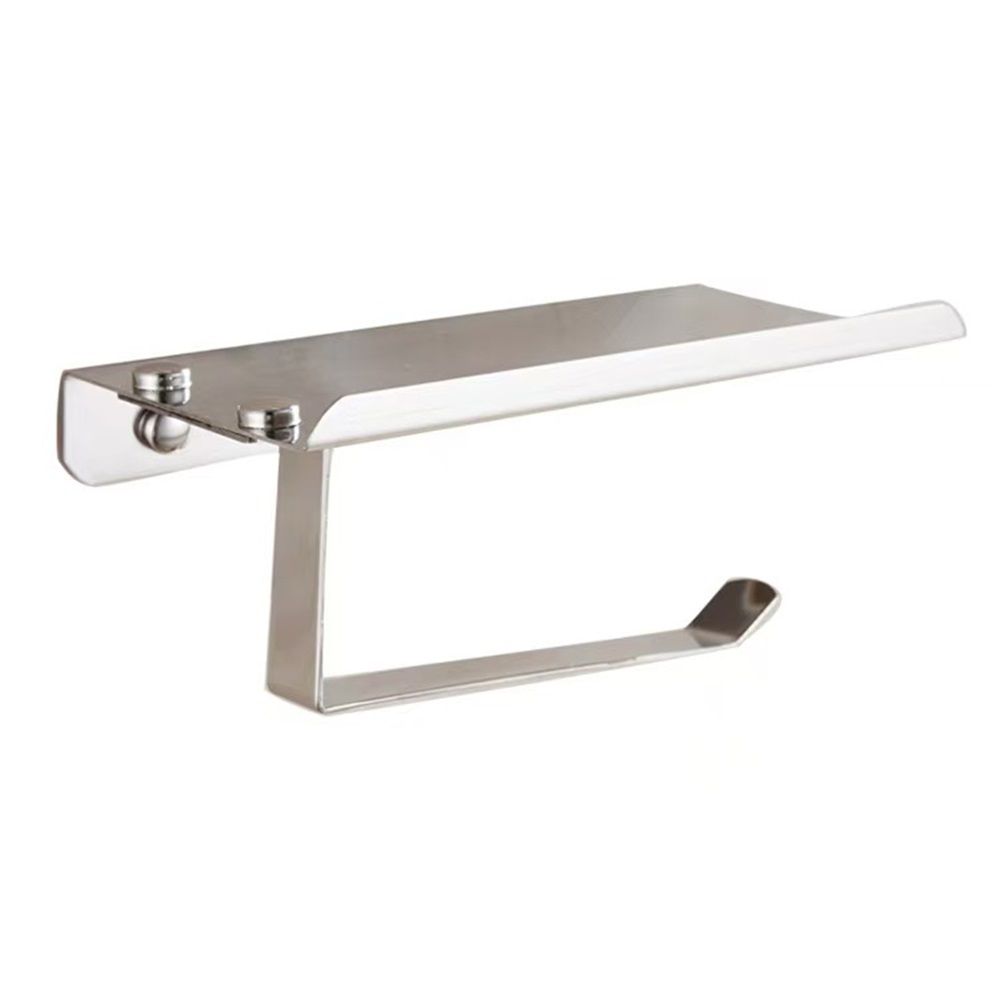 Toilet Paper Holder, Stainless Steel Bathroom Tissue Roll Holder,Screw Wall Mount Tissue Holder for Bathroom Washroom,Modern Toilet Paper Holder Rustproof - Image 1