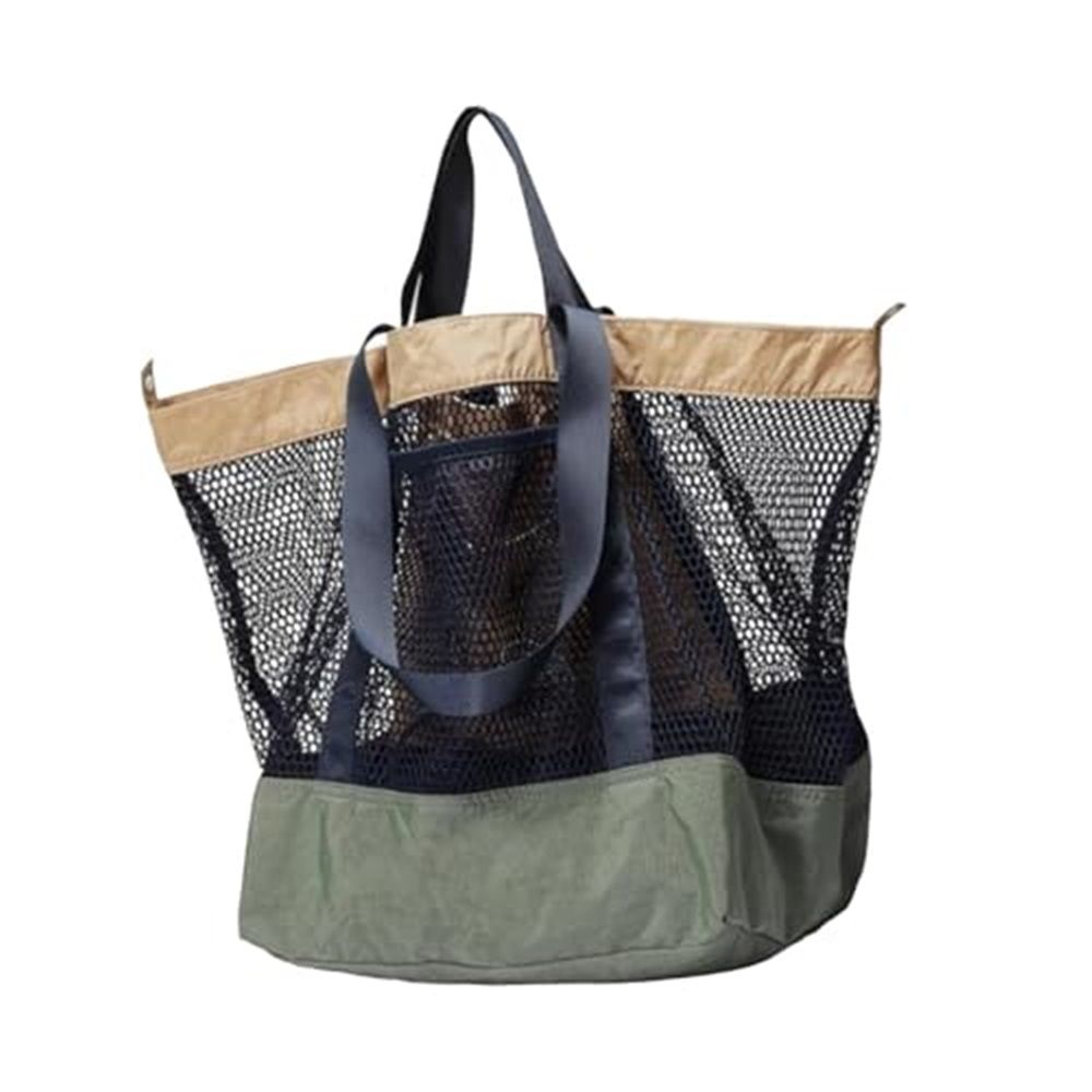 Large Mesh Beach Bag, Vacation, Pool, Shopping, & Travel Tote - Foldable w/Storage Pockets for Women, Men & Families - Image 1