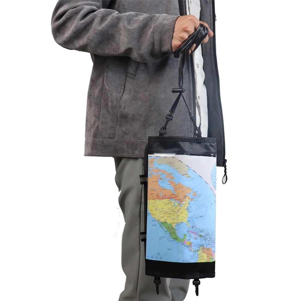 Map Case, Waterproof outdoor Hiking Map Pouch Holder with Clear Window & Lanyard, for Camping, Hiking, Documents, Electronics, Emergency, Outdoors, Black (oniy bag) - Image 3