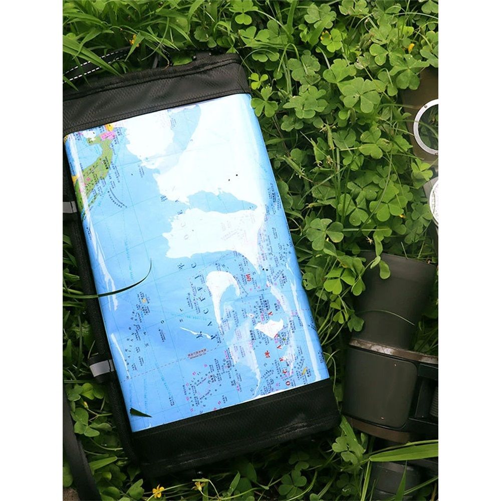 Map Case, Waterproof outdoor Hiking Map Pouch Holder with Clear Window & Lanyard, for Camping, Hiking, Documents, Electronics, Emergency, Outdoors, Black (oniy bag) - Image 4