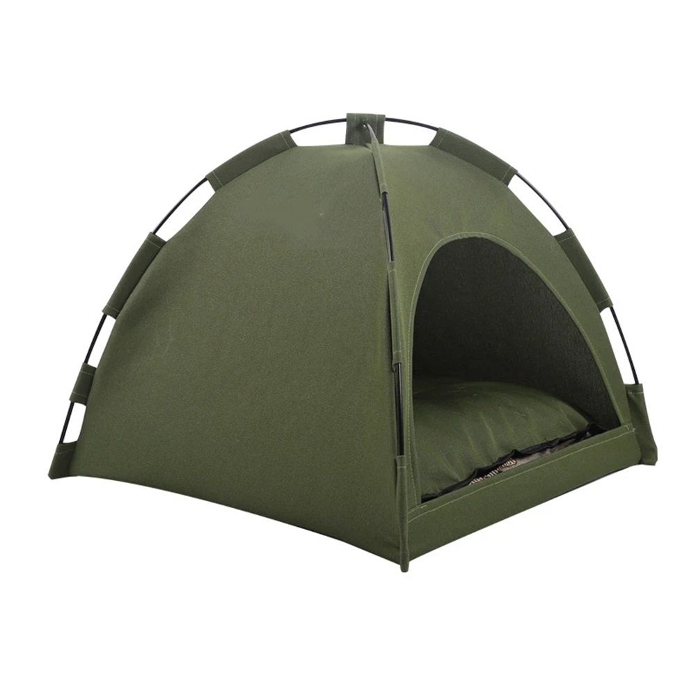 Cat Bed for Indoor Cats, Cat Houses, pet beds for cat and Small Dogs,Cat Tent, Kitten Bed, Cat Hut, Cat Cave with Removable Washable (Green,Tent only) - Image 1