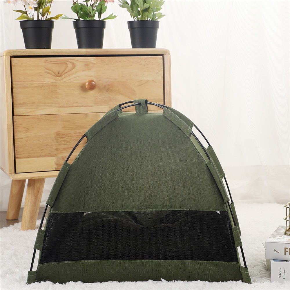 Cat Bed for Indoor Cats, Cat Houses, pet beds for cat and Small Dogs,Cat Tent, Kitten Bed, Cat Hut, Cat Cave with Removable Washable (Green,Tent only) - Image 4