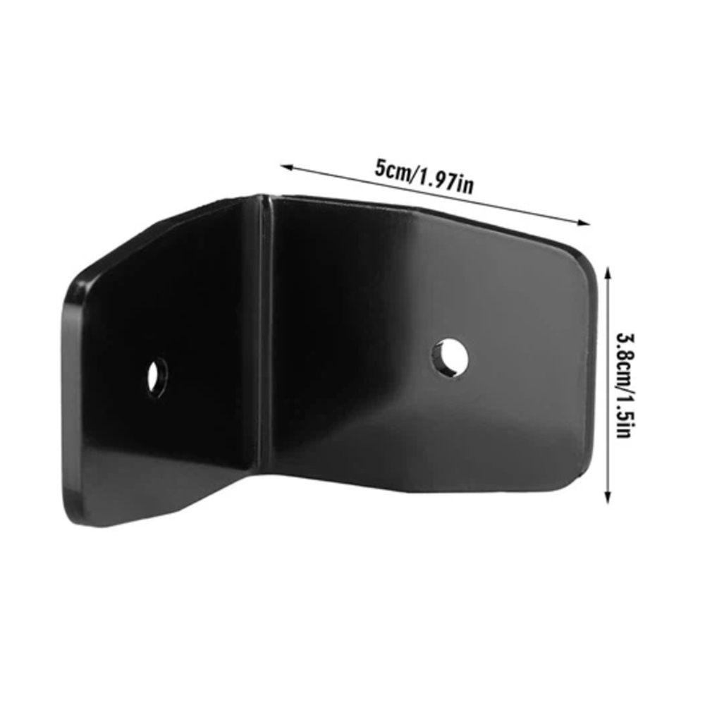 12 Pcs Black Pergola Hardware Clips Galvanized Steel Rafter Brackets Hurricane Clips Brackets Ties with Screws for Lumber Pergola, Timber Beam, Ceiling Joist - Image 4