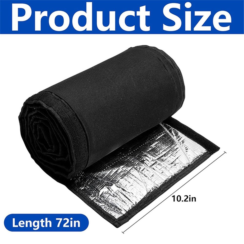 Copper Pipe Insulation Cover, 72''x10.2'' Outdoor Mini Split AC Heating System Line Foam Tube Protector Sleeve, Flexible Insulation Wrap for Central Air Conditioner and Heat Pump, Black 1PCS - Image 3