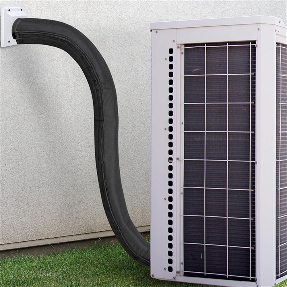 Copper Pipe Insulation Cover, 72''x10.2'' Outdoor Mini Split AC Heating System Line Foam Tube Protector Sleeve, Flexible Insulation Wrap for Central Air Conditioner and Heat Pump, Black 1PCS - Image 5