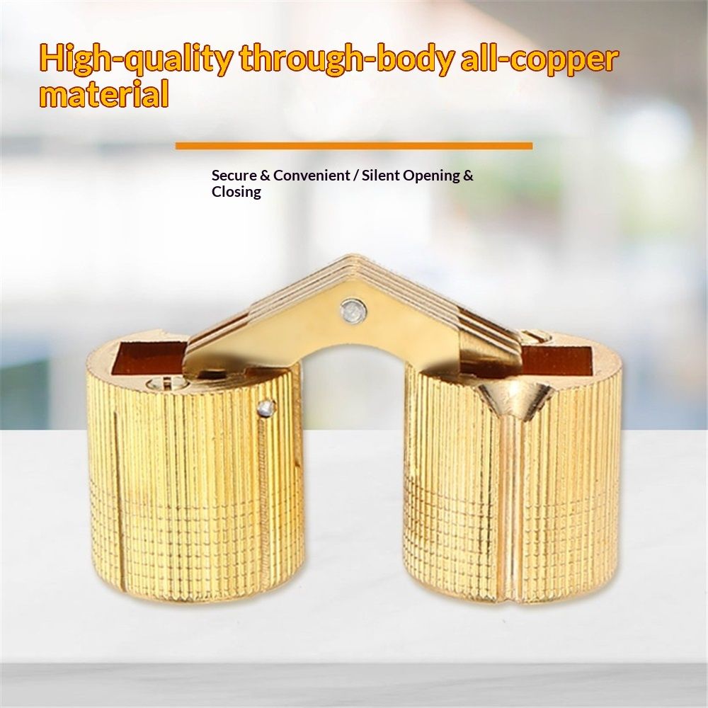 Hinge, 10mm Brass Invisible Hinge Pure Copper Hidden Concealed Hinge For DIY Jewelry Box,Gift Box, Worktops(8Pcs) - Image 4