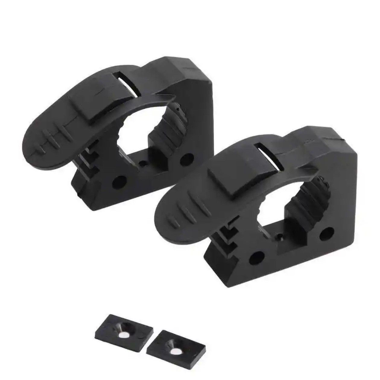 2Pcs Shovel Mount, Rubber Clamp Grip for 3-4cm Diameter Tools and Equipment Used on Off-road vehicle, Pickup Trucks, Utility Trailers - Image 1