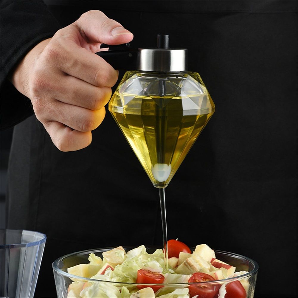Honey Dispenser with Stand - Clear Glass Jar with No-Drip Dipper & Flip Top Lid | Leak-Proof Kitchen Dispenser for Maple Syrup, Cooking Oil, Seasonings (200ml) - Image 3