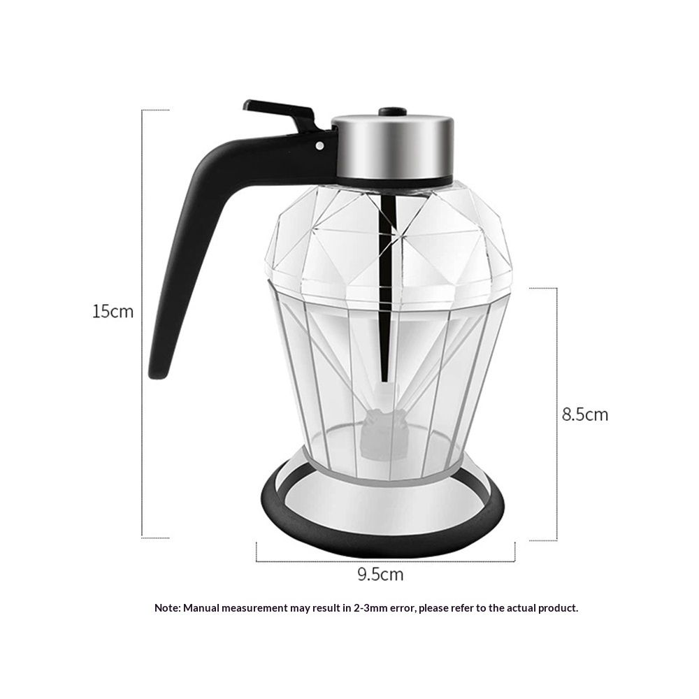 Honey Dispenser with Stand - Clear Glass Jar with No-Drip Dipper & Flip Top Lid | Leak-Proof Kitchen Dispenser for Maple Syrup, Cooking Oil, Seasonings (200ml) - Image 5