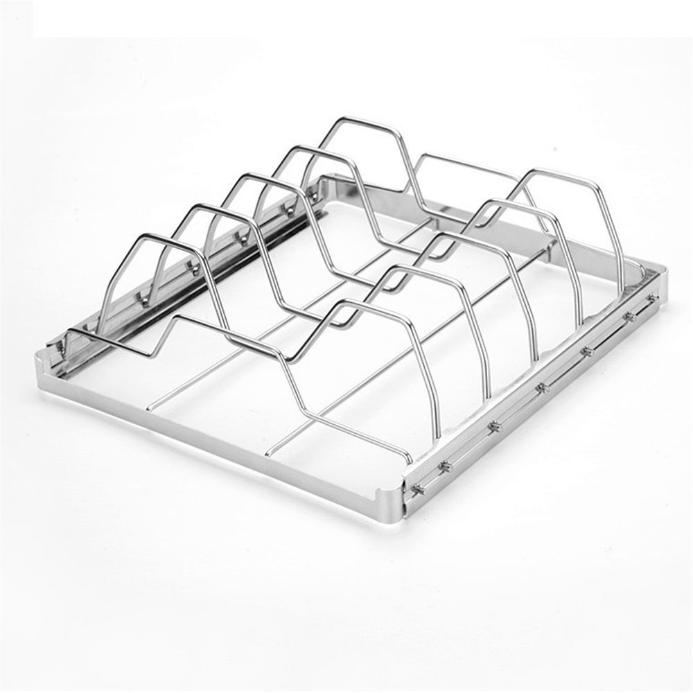 Stainless Steel 4 Slots Rib Racks for Grilling, Foldable Roasting Rack Easy to Use and Clean, Premium Durable Rib Rack Smoker Accessories (1-Pcs) - Image 4