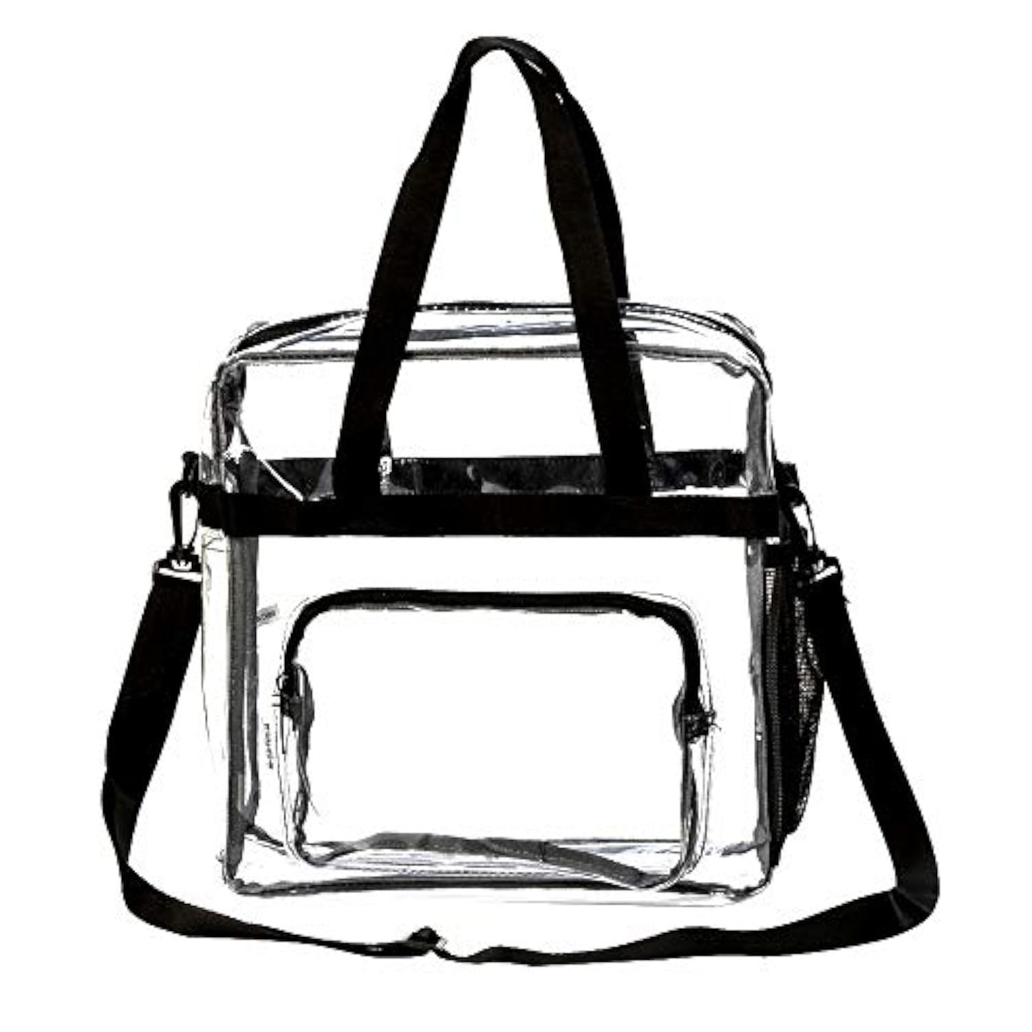 Clear bag for Stadium Events, Women's Top-Handle Bags for Concert Festival Work Large capacity transparent bag for carrying（black） - Image 2