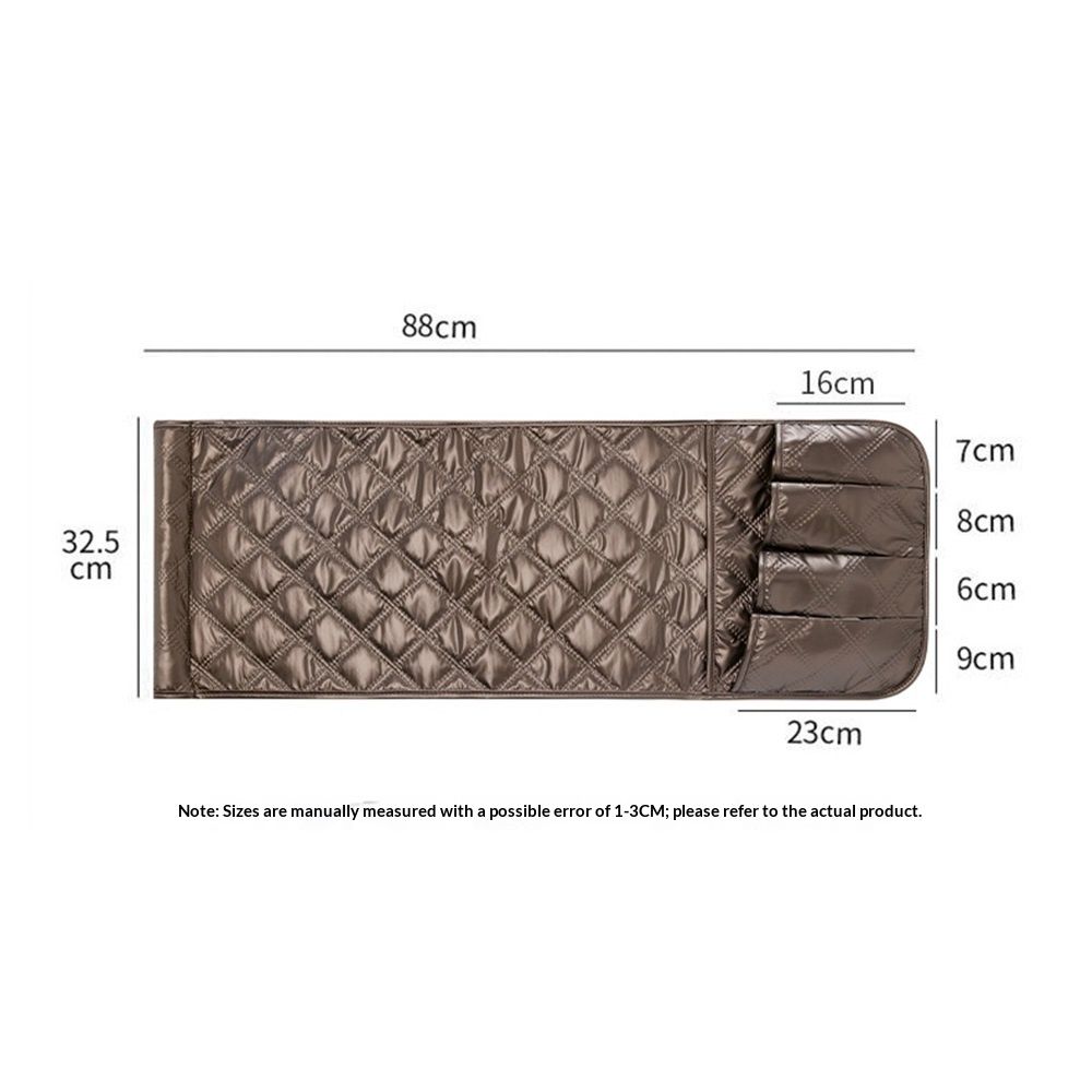 Armchair Caddy Couch Caddy Organizer Remote Control Holder Non-Slip Sofa Armrest Organizer Bedside Caddy with 5 Pockets for Cell Phone TV Remote Control Magazines （brown） - Image 5