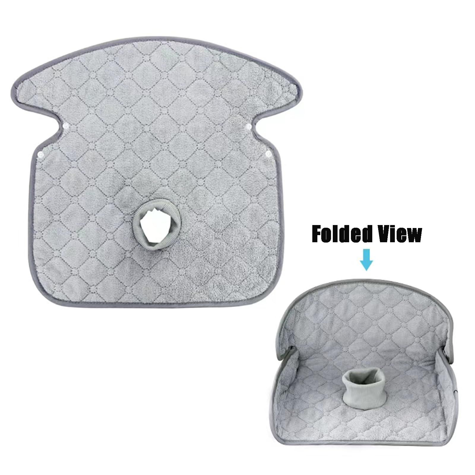 2-piece car seat protection cover, waterproof foot pad car seat cushion, soft anti slip car seat cover for children, baby car seat protector （Grey） - Image 2