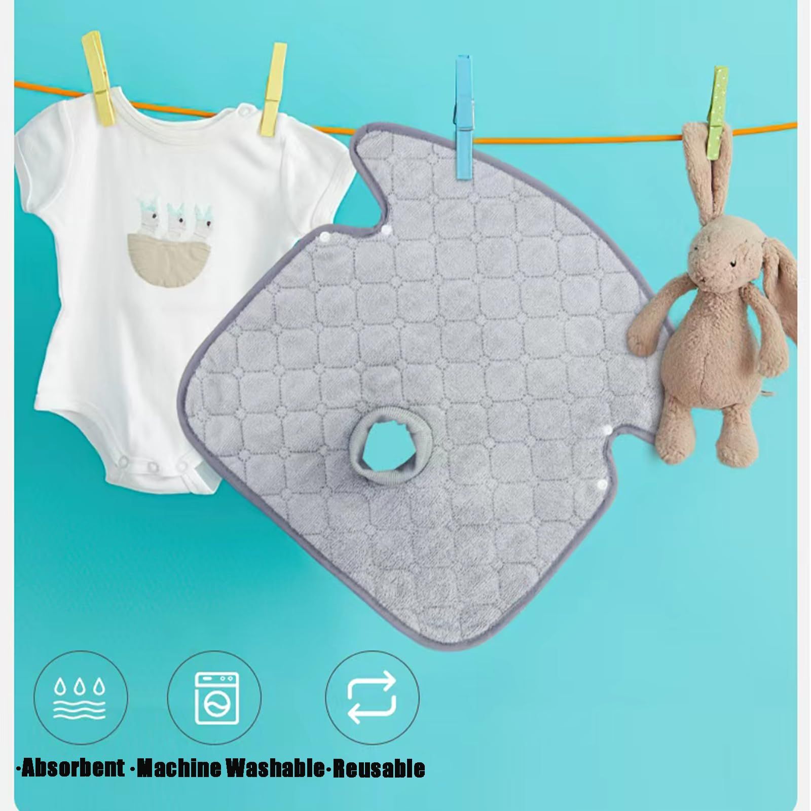 2-piece car seat protection cover, waterproof foot pad car seat cushion, soft anti slip car seat cover for children, baby car seat protector （Grey） - Image 4