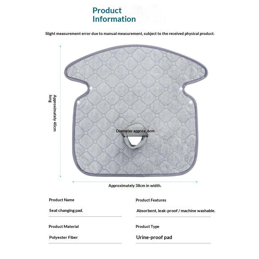 2-piece car seat protection cover, waterproof foot pad car seat cushion, soft anti slip car seat cover for children, baby car seat protector （Grey） - Image 5