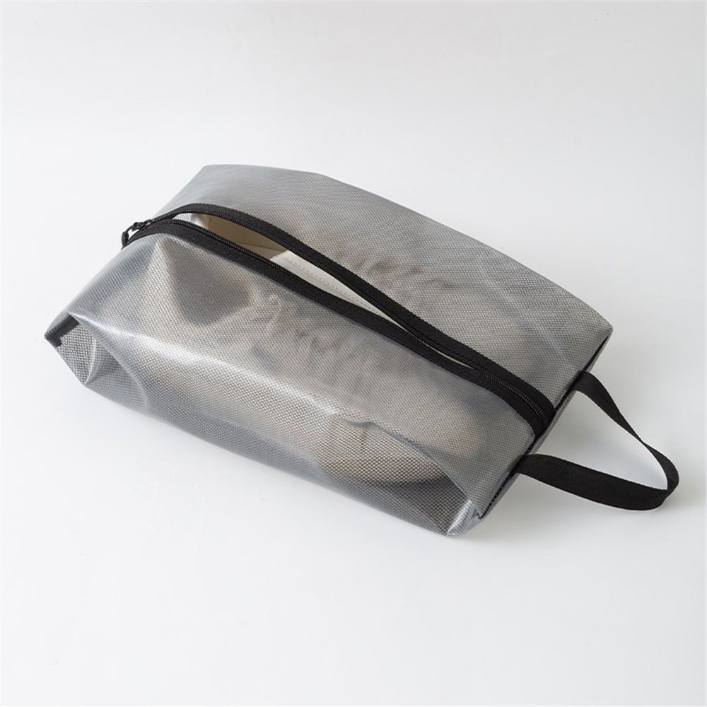 2 Pack Shoe Bags for Travel, Sneaker Bags, Waterproof Travel Shoe Bags with Zipper for Packing, Golf Shoe Dust Bags for Man and Women, Medium, Black - Image 2