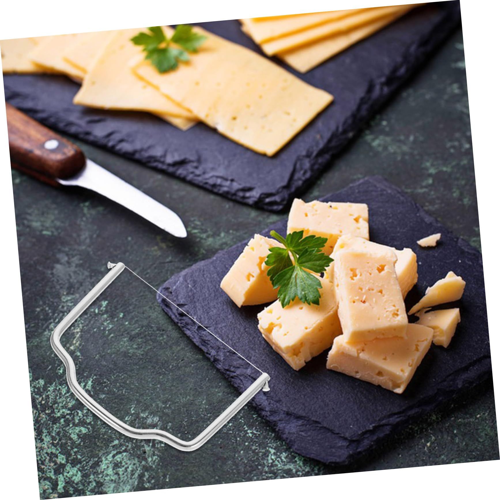 4pcs Stainless Steel Cheese Slicer Wire Cutters Block Cheese Slicer Easy to Use  multi-purpose butter knife cheese slicer - Image 2