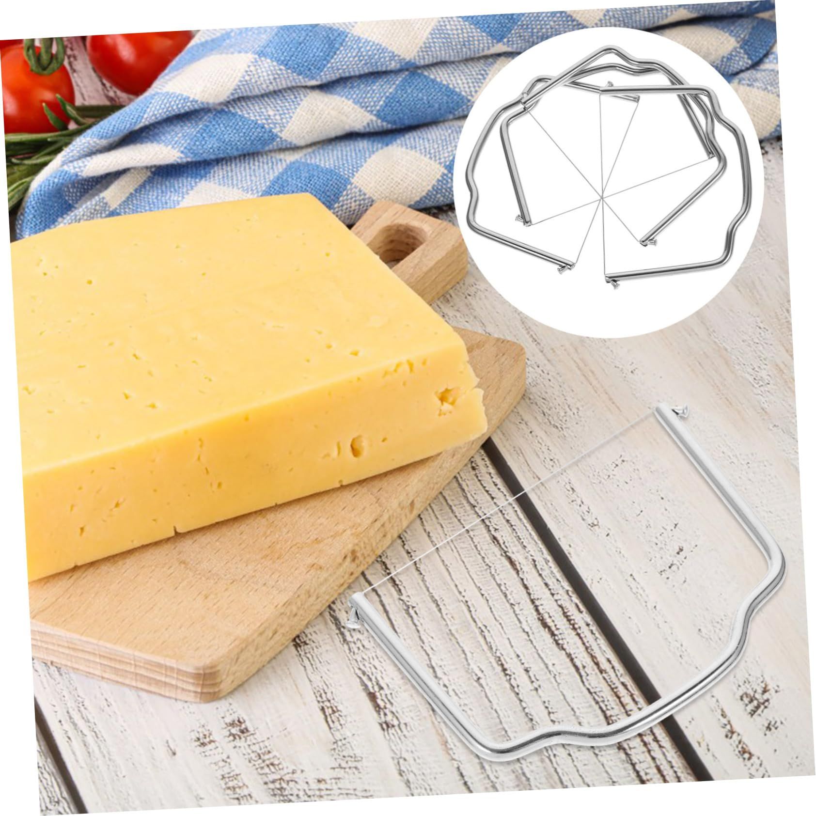 4pcs Stainless Steel Cheese Slicer Wire Cutters Block Cheese Slicer Easy to Use  multi-purpose butter knife cheese slicer - Image 4