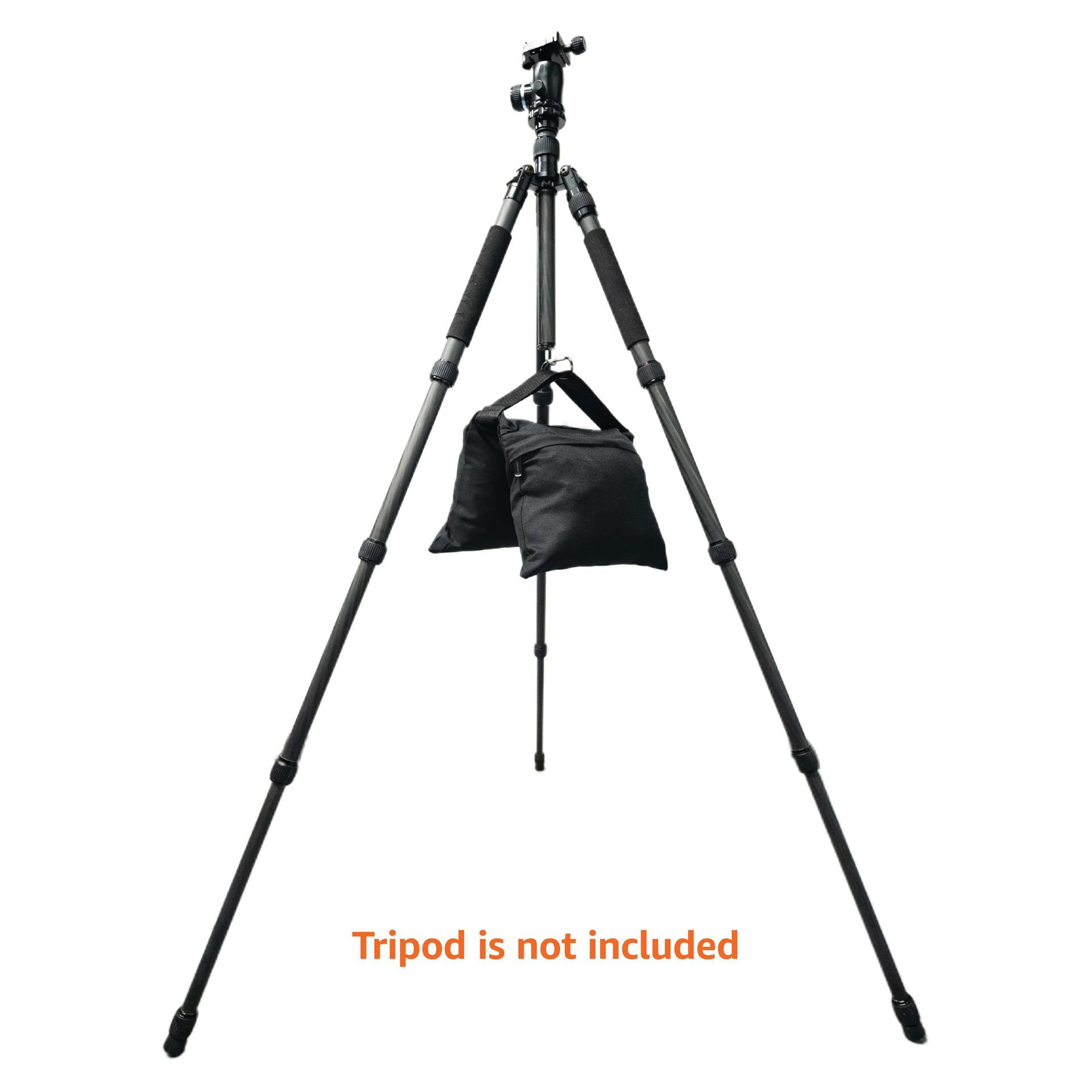 Photography stand weight bag, weight support device, used to prevent camping and travel -2 pieces (black) - Image 4