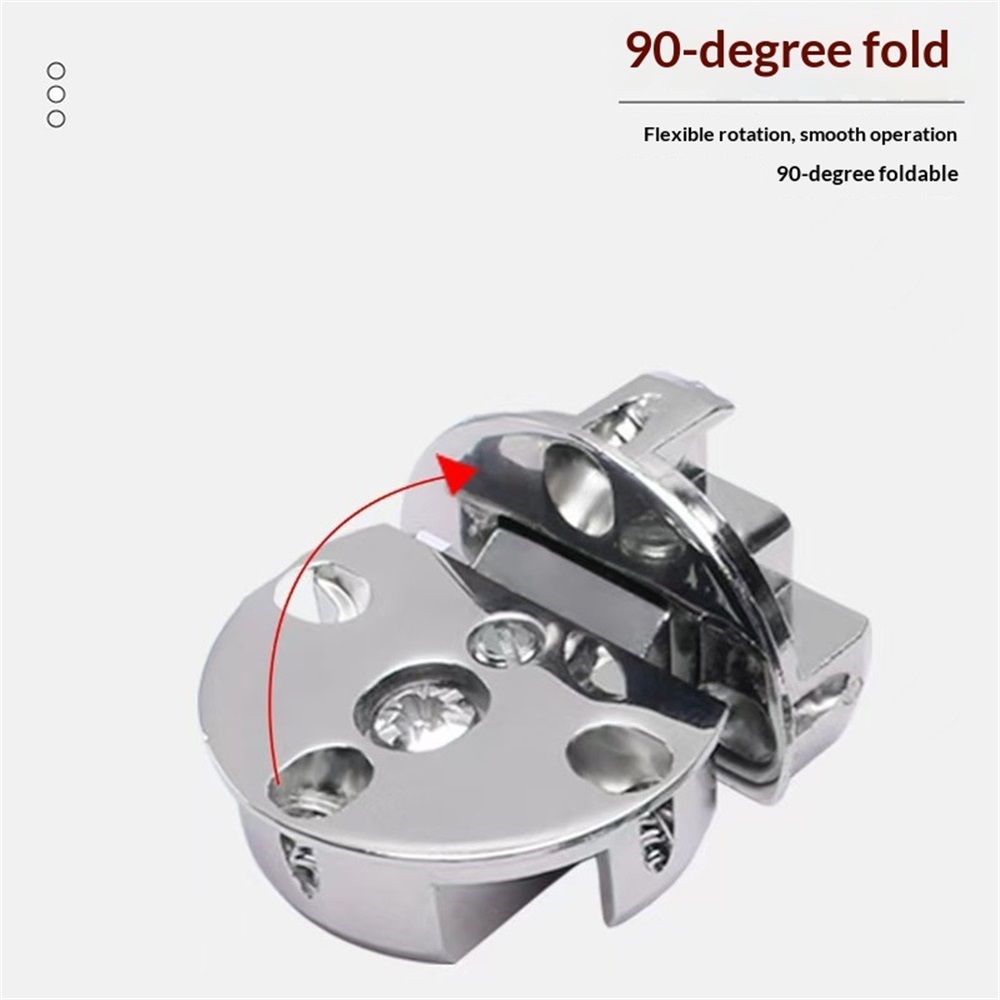 4pcs Zinc Alloy Folding Table Hinge and 90 Degree Butt Hinge for Drop Front Desk, Cabinet, Cupboard Furniture Doors Hardware（medium size） - Image 3