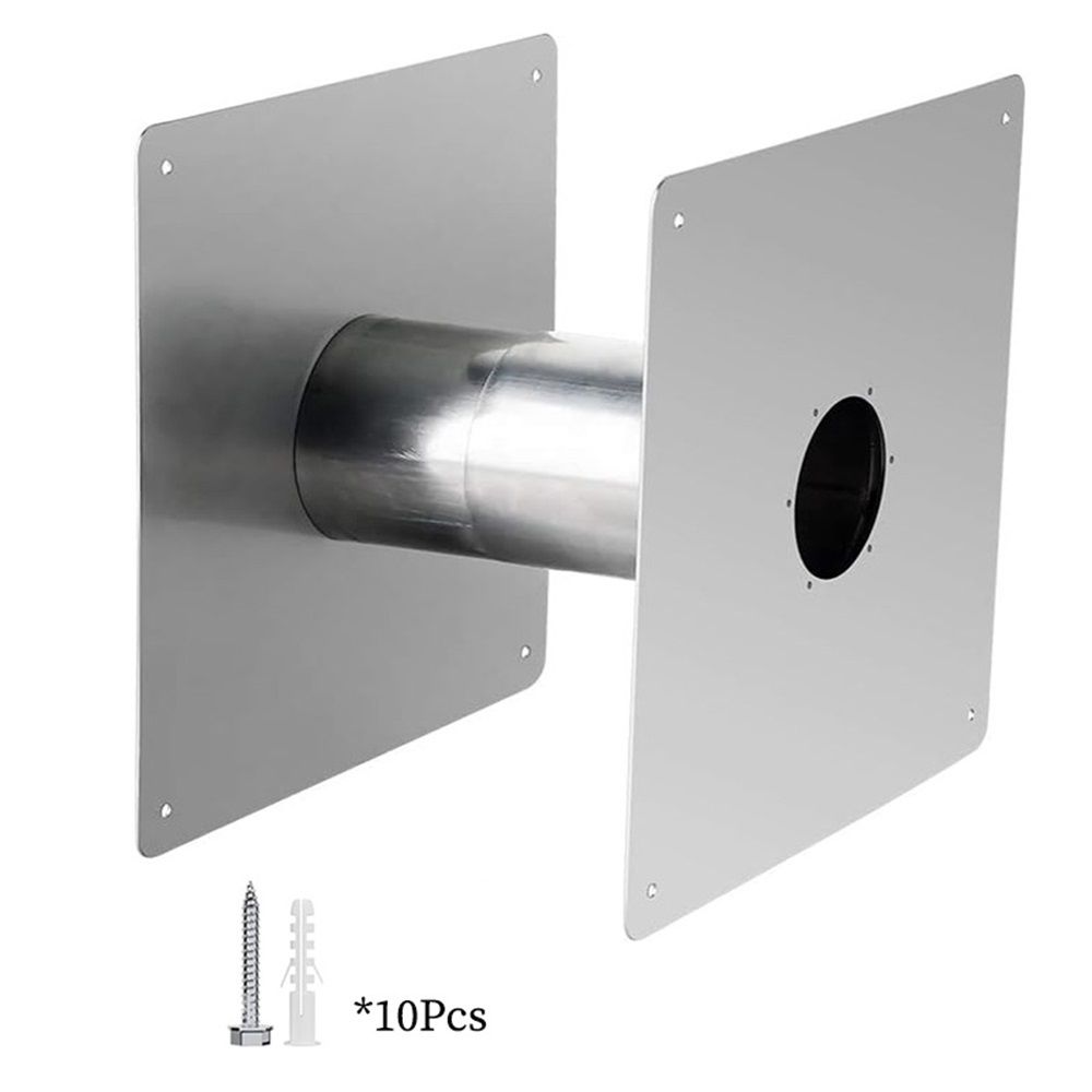 2.36'' Stainless Steel Vent Wall Thimble for Indoor Gas Water Heater Thickening Stainless Steel Vent Wall Thimble,for Indoor Gas Tankless Water Heater,Ideal for Home Heating and Bathroom Setups - Image 1