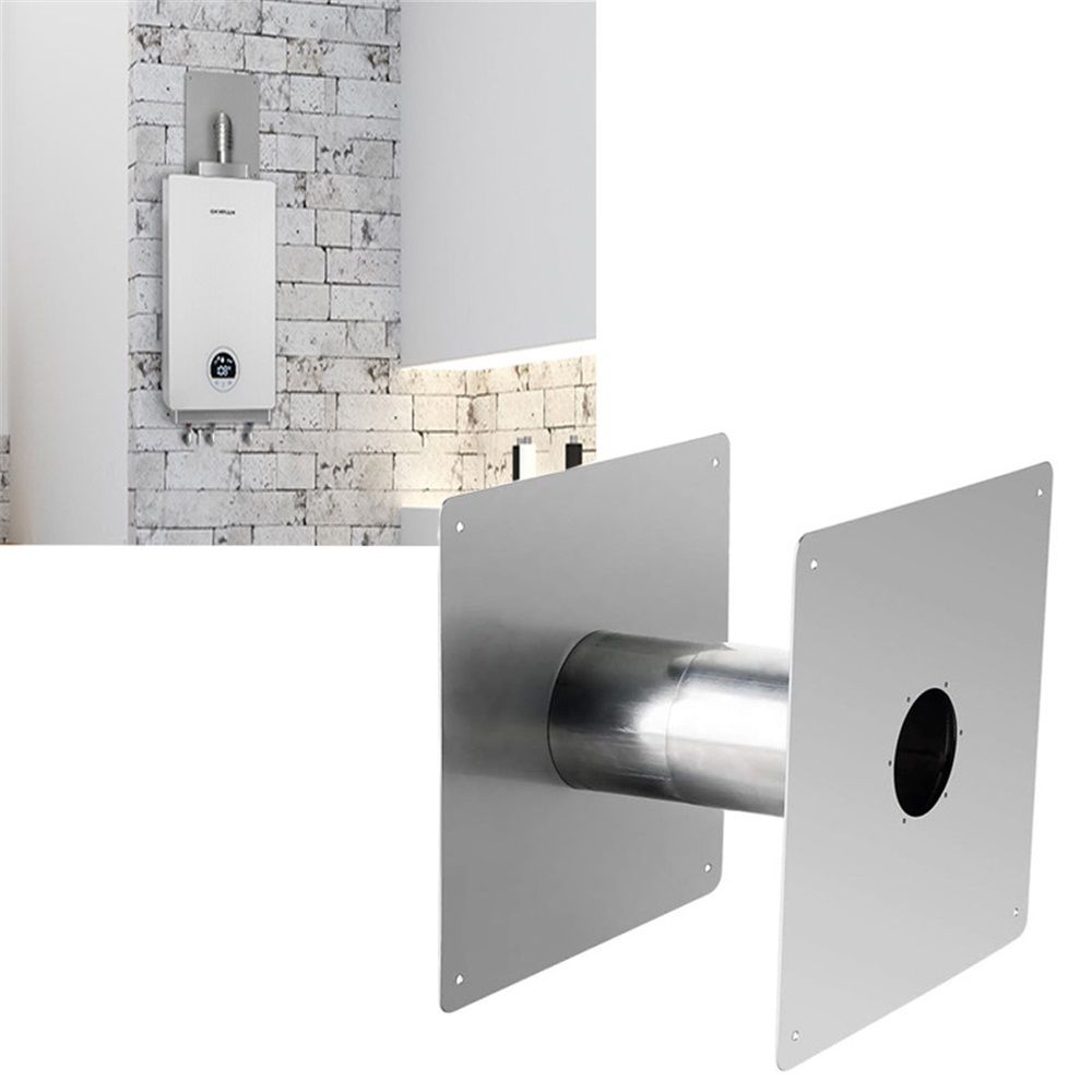 2.36'' Stainless Steel Vent Wall Thimble for Indoor Gas Water Heater Thickening Stainless Steel Vent Wall Thimble,for Indoor Gas Tankless Water Heater,Ideal for Home Heating and Bathroom Setups - Image 2