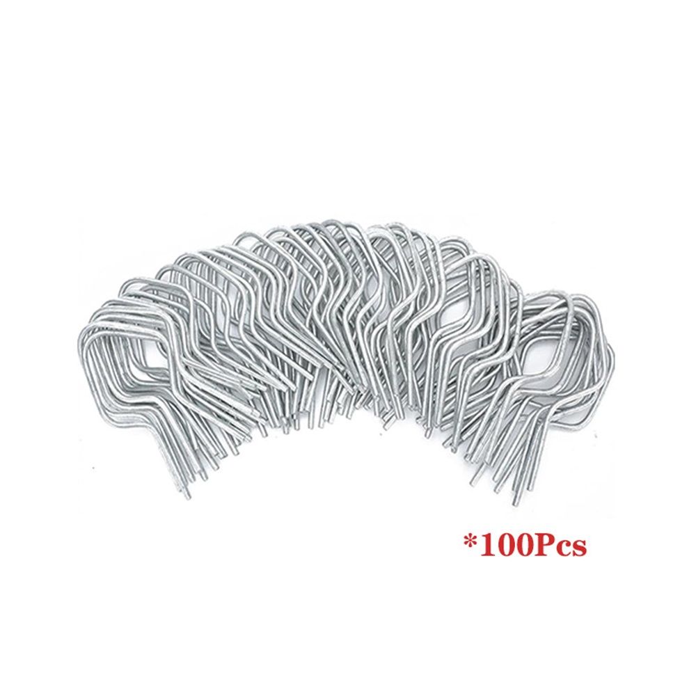 T Post Clips EZ  Preformed Galvanized Steel Tie Wire  Fence Ties - 100 Pack  T Post Clips,Post Clips for Fence Fork Installation Tools, - Image 1