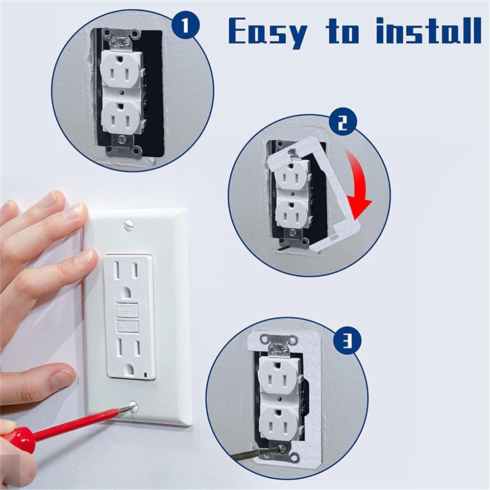 30 Pcs Wall Plate Spacer- Metal Flush Fit Device Leveling Plates- Receptacle Spacers Shims Leveler for Fixing Walls Electrical Outlet Electrical Boxes - Image 4