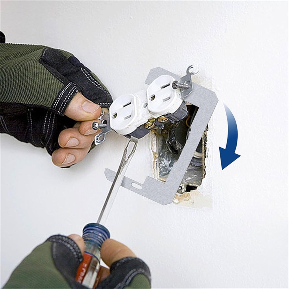 30 Pcs Wall Plate Spacer- Metal Flush Fit Device Leveling Plates- Receptacle Spacers Shims Leveler for Fixing Walls Electrical Outlet Electrical Boxes - Image 5