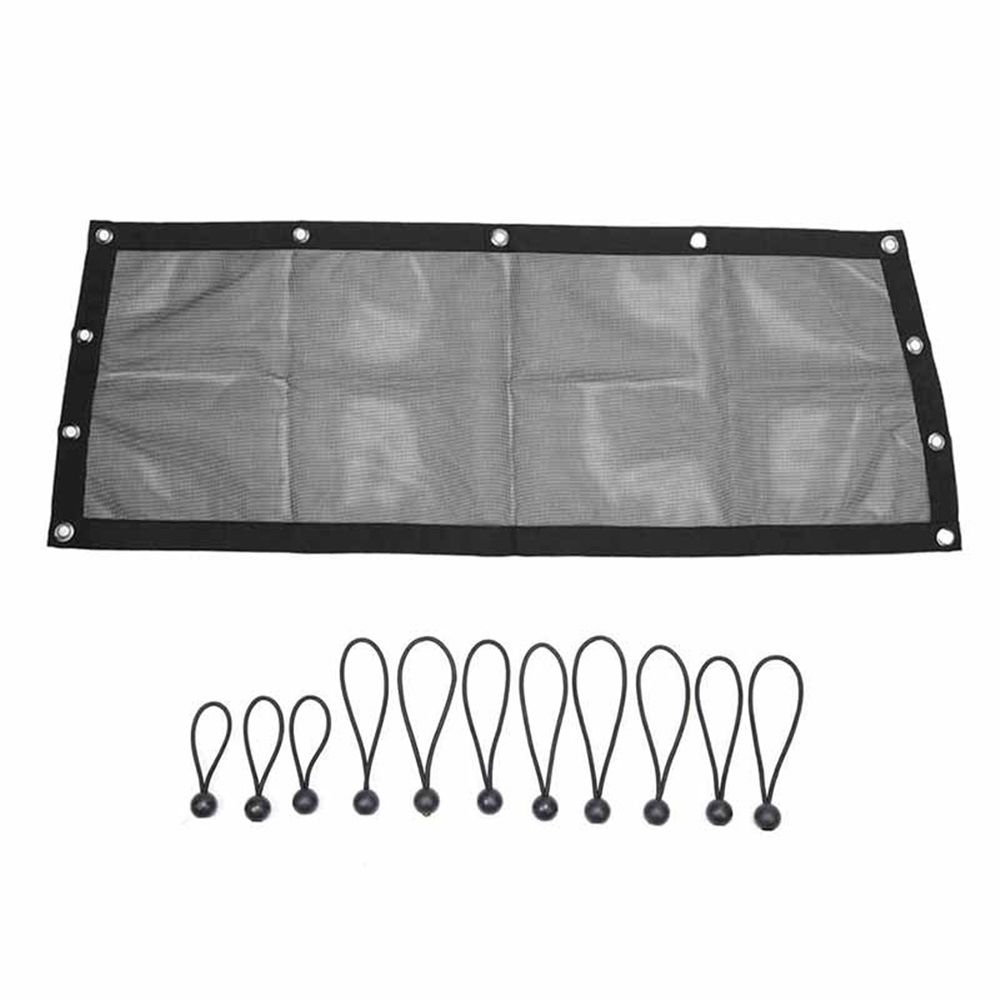 Window Net Compatible Windshield, Airflow UTV Soft Rear Window Shields Against Debris 5 Min Installation Mesh Net - Image 1