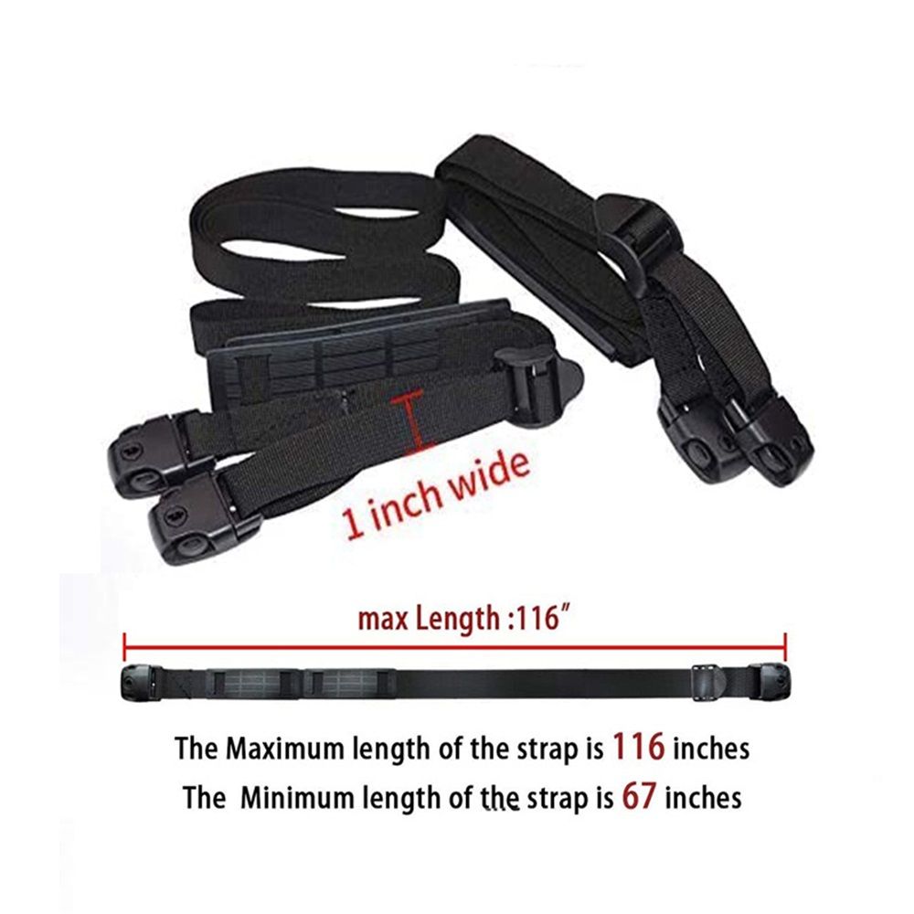 2 PCS Heavy Duty Hot Tub Cover Wind Straps FITS Most Locks Adjustable Length 67