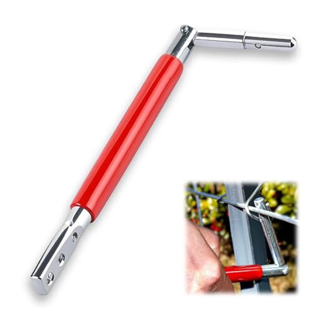 T-post Clips Tool Fixing Fence Clip and Wire Steel Bender T-post Handheld Twisting Tool, Multi Functional Bender - Image 1