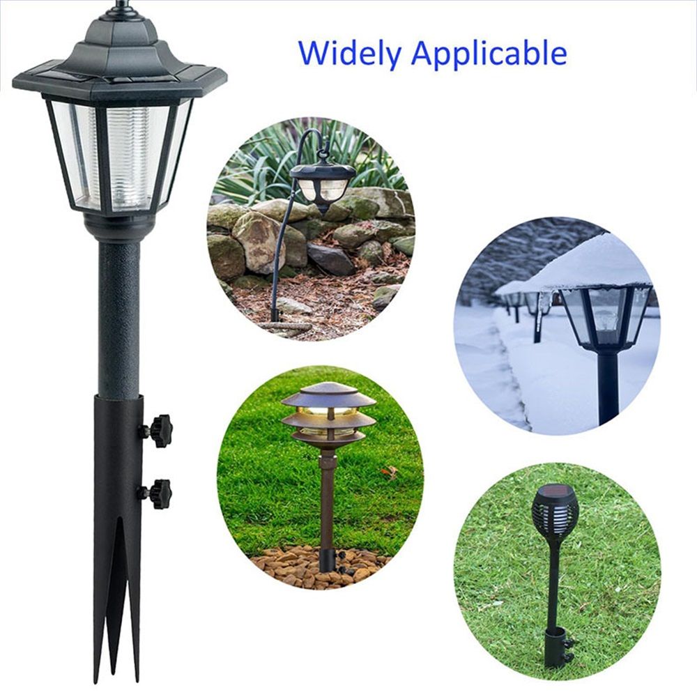 4 Pcs Steel Torch Stakes,Garden Stakes for Outdoor Lights,Metal Ground Spike Replacement Stakes for Solar Lights & Live Flame Torches,Outdoor Torch Stand Stake for Flagpoles, Fishing Rods - Image 4