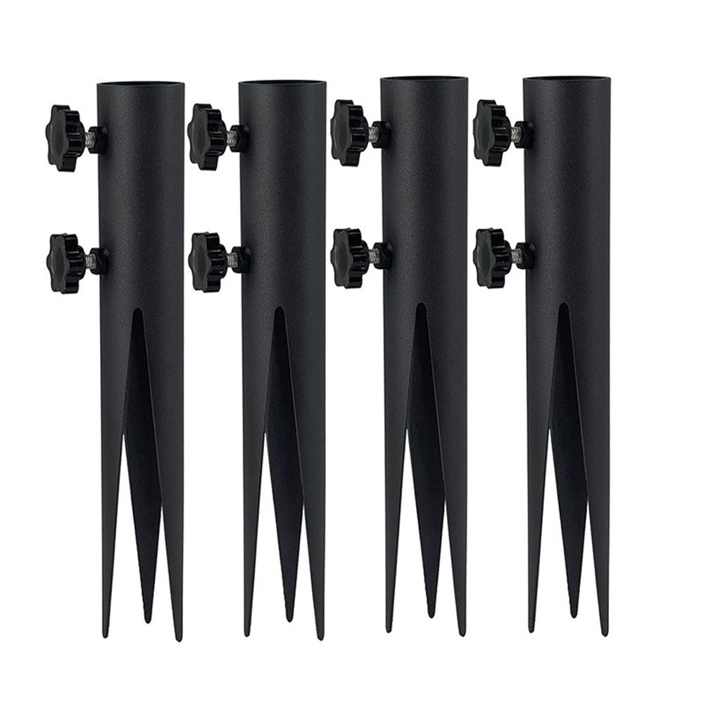 4 Pcs Steel Torch Stakes,Garden Stakes for Outdoor Lights,Metal Ground Spike Replacement Stakes for Solar Lights & Live Flame Torches,Outdoor Torch Stand Stake for Flagpoles, Fishing Rods - Image 5