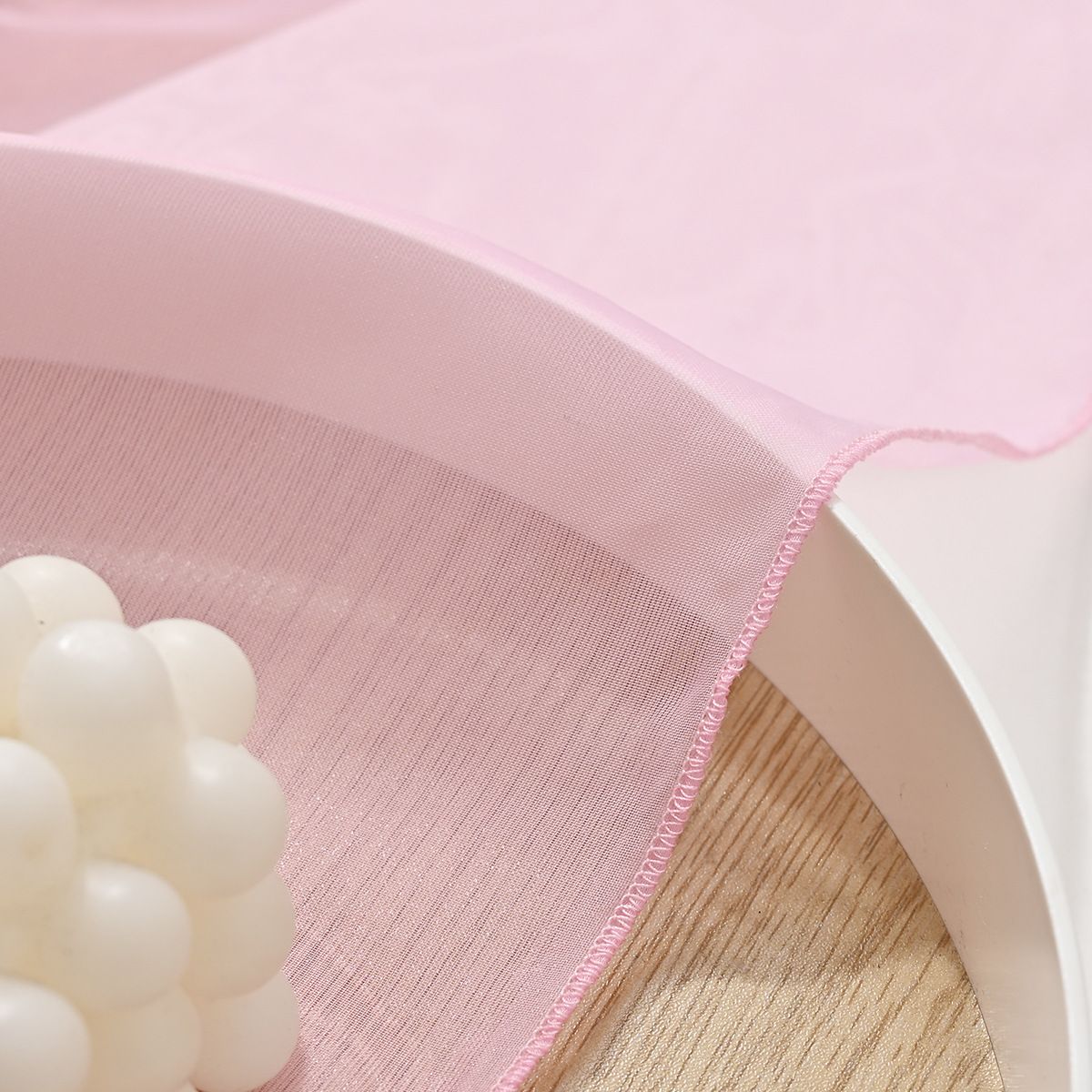 25 Pcs Organza Chair Sashes for Wedding Banquet Party Decoration Chair Bows Ties Chair Cover Bands Event Supplies - Light Pink - Image 3