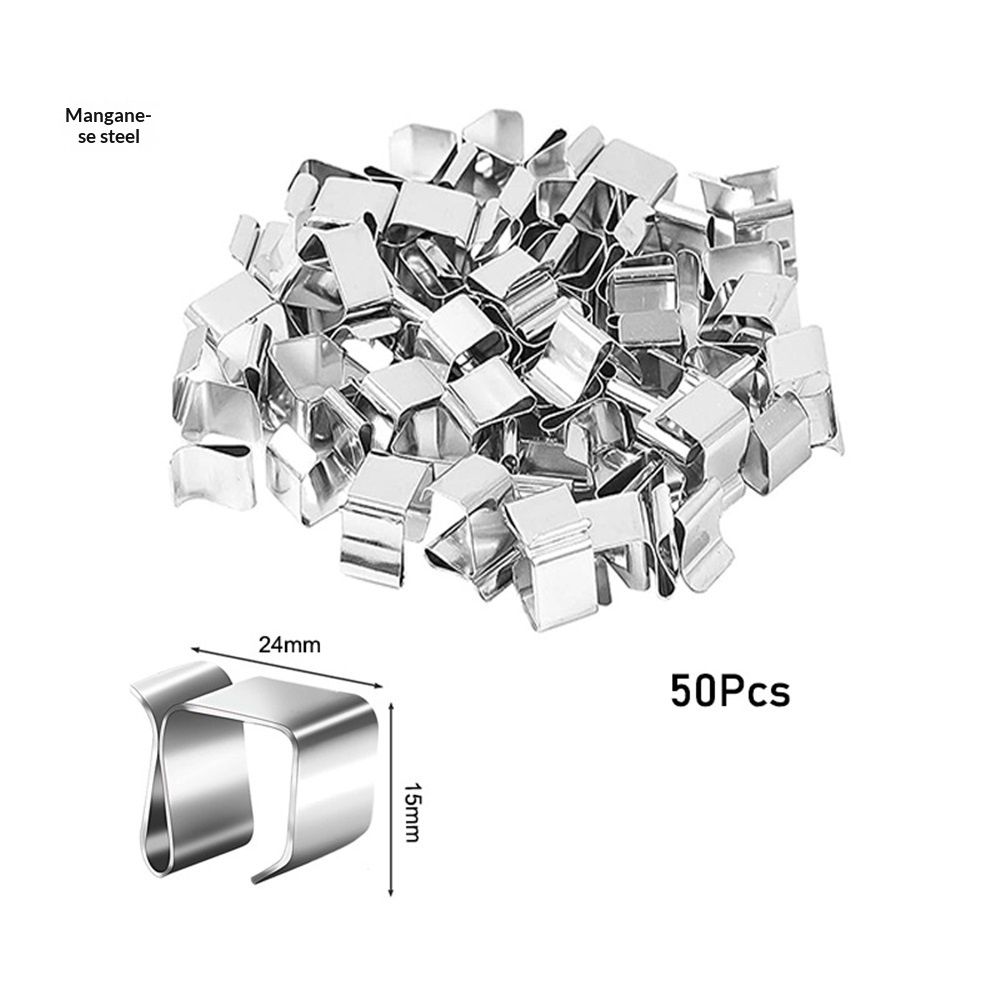 Gutter Clips for Hanging Outdoor Lights: 100 Pcs Metal Christmas Light Clips for outside String Lights - Weatherproof Gutter Clips for Xmas Halloween Seasonal Rope Mini Decoration Lights - Image 4