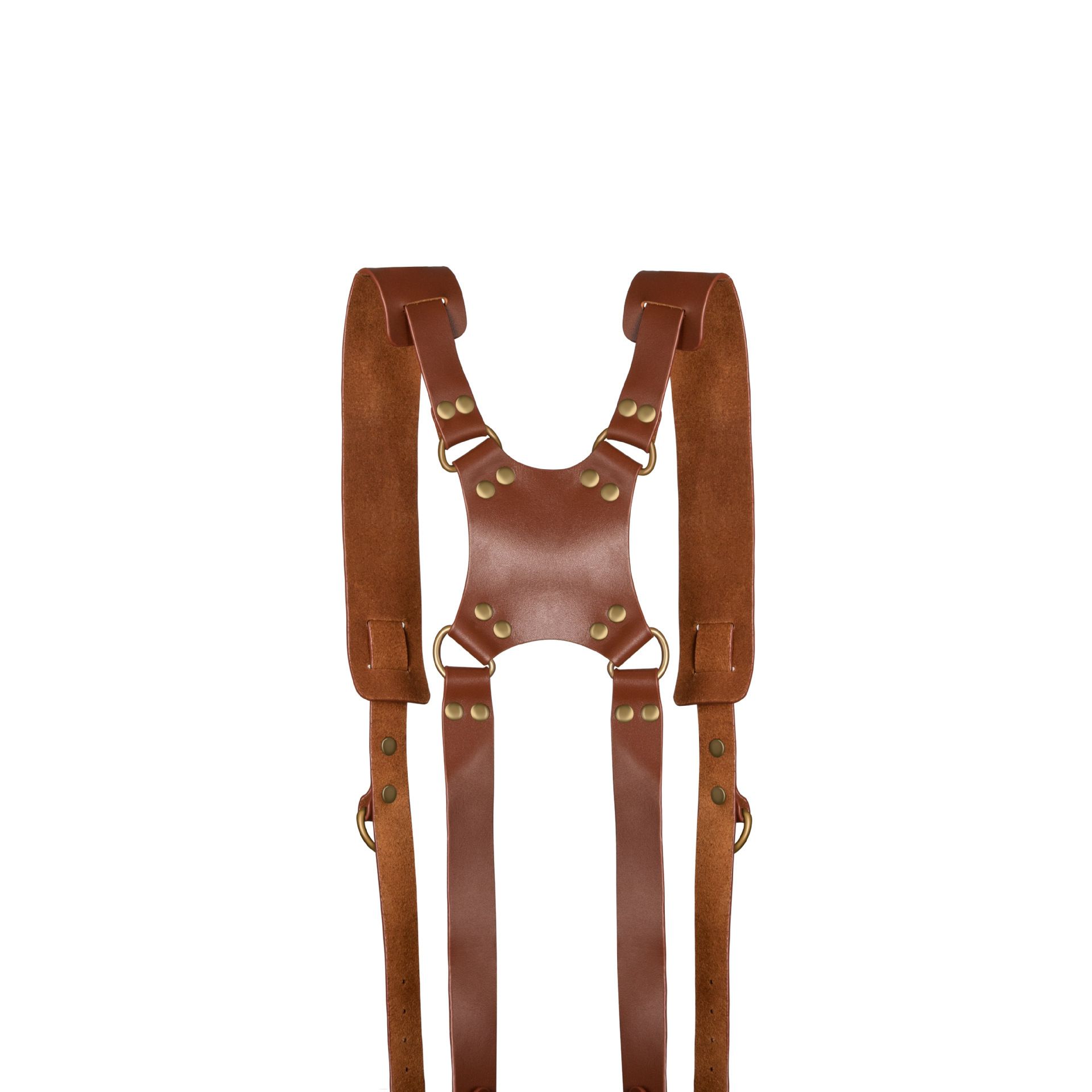 Camera Strap,Camera Straps for Photographers,Leather Dual Camera Strap for Two Cameras (Brown) Dual Camera Harness Strap with Padded for Two Cameras - Image 5