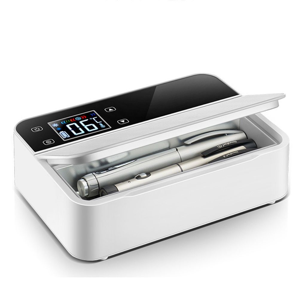 insulin fridge medcine cooler trave case  2~8°C Keep Cooling with LED Display, Travel Medical Cooler Box with Handle (XS) - Image 1