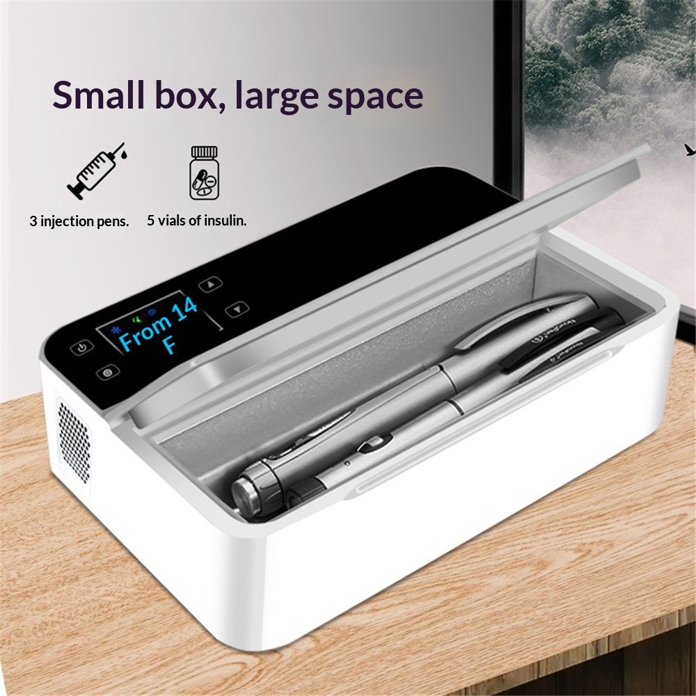 insulin fridge medcine cooler trave case  2~8°C Keep Cooling with LED Display, Travel Medical Cooler Box with Handle (XS) - Image 2