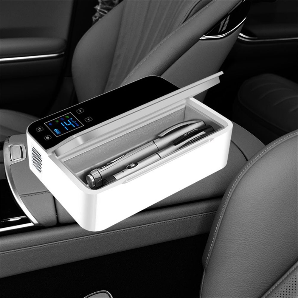insulin fridge medcine cooler trave case  2~8°C Keep Cooling with LED Display, Travel Medical Cooler Box with Handle (XS) - Image 3