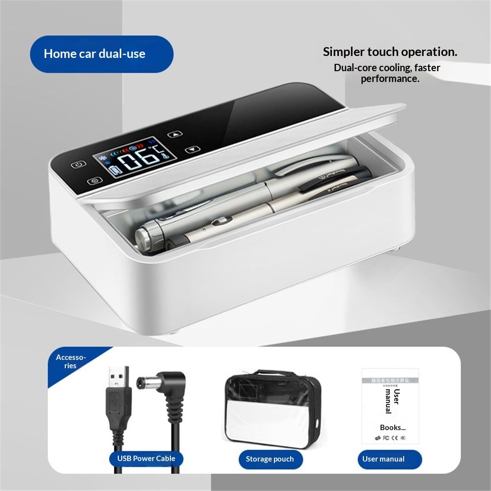 insulin fridge medcine cooler trave case  2~8°C Keep Cooling with LED Display, Travel Medical Cooler Box with Handle (XS) - Image 5