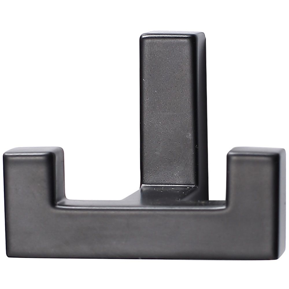2 Pack Heavy Duty Double Claw Coat Hook Wall Mount with Screw Retro Double Coat Hook Utility Hook for Coats, Scarves, Bags, Towels, Keys, Hats, Mugs, Hats (Black) - Image 2