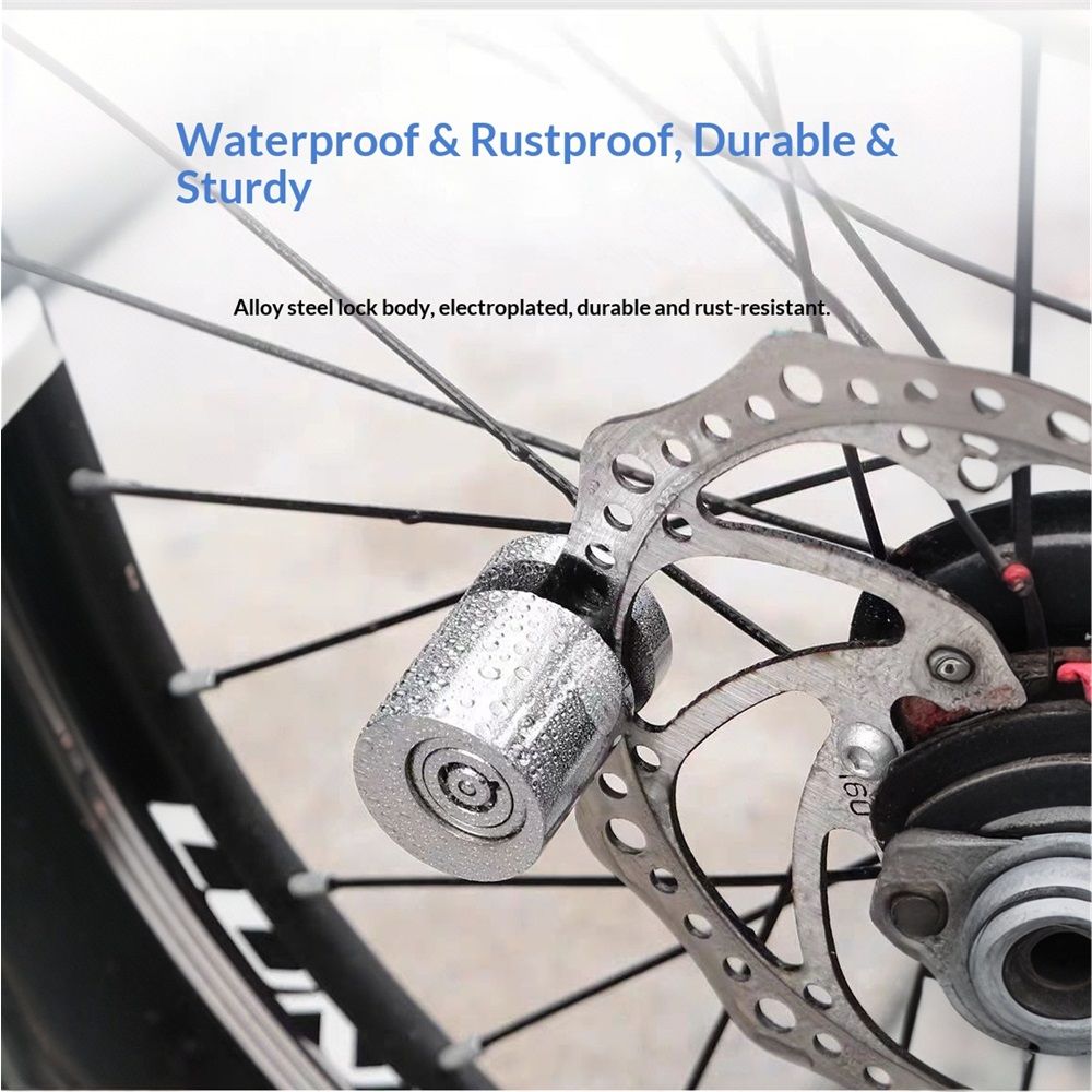 Disc Brake Lock, Heavy Duty Disc Brake Lock High Strength Anti-Theft Safety Disc Brake Lock with 2 Keys for Motorcycle Motorbike and Accessories - Image 4