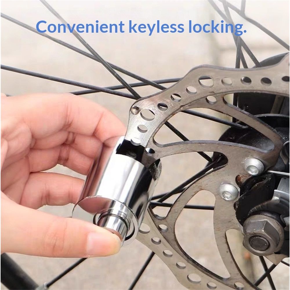 Disc Brake Lock, Heavy Duty Disc Brake Lock High Strength Anti-Theft Safety Disc Brake Lock with 2 Keys for Motorcycle Motorbike and Accessories - Image 5