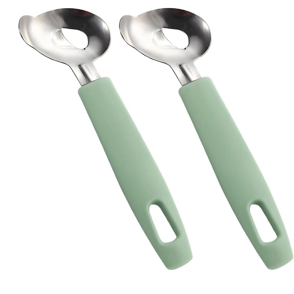 4 Pack Cactus Peeler Spoon, Stainless Steel, Multi-Function Peeling Knife, Cutting Noodle Knife, Kitchen Tool (green) - Image 1