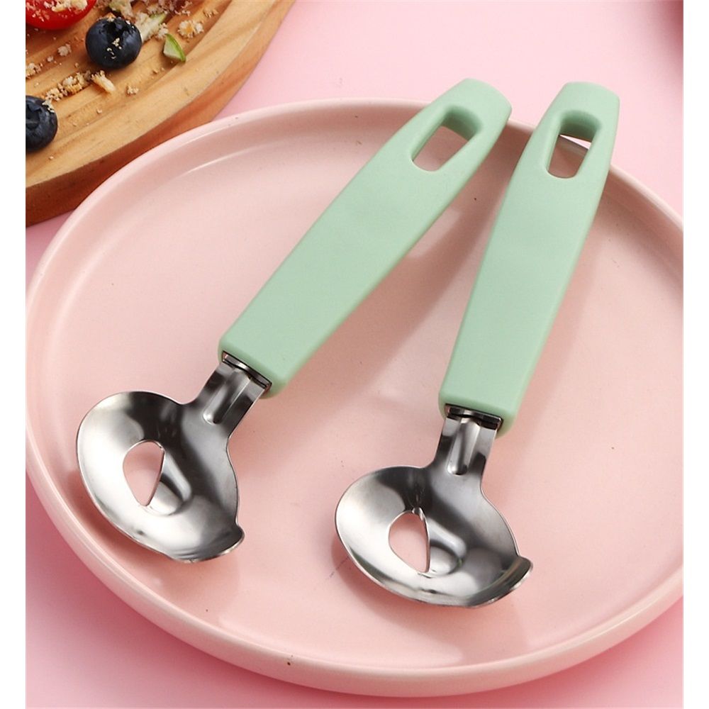4 Pack Cactus Peeler Spoon, Stainless Steel, Multi-Function Peeling Knife, Cutting Noodle Knife, Kitchen Tool (green) - Image 2