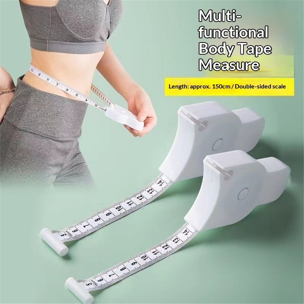 2 pack Retractable Tape Measure Tape Accurate 150cm / 60in Tape Measure Metric Body Tape, for Body: Waist, Hip, Bust, Arms, and More - Image 2