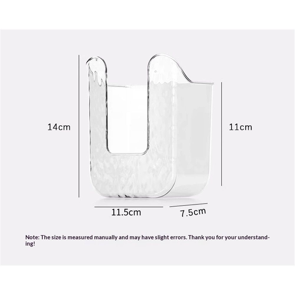 2 Pcs Bathroom Toilet Wall-Mounted Wet Wipes Dispenser Kitchen Wipes Wall Mount Storage Box (Transparent White) - Image 2